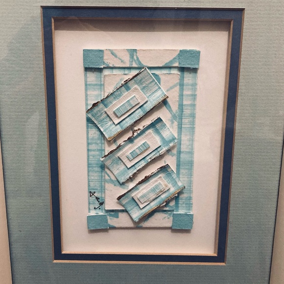 Framed cast paper wall art (matching set) - Picture 2 of 8